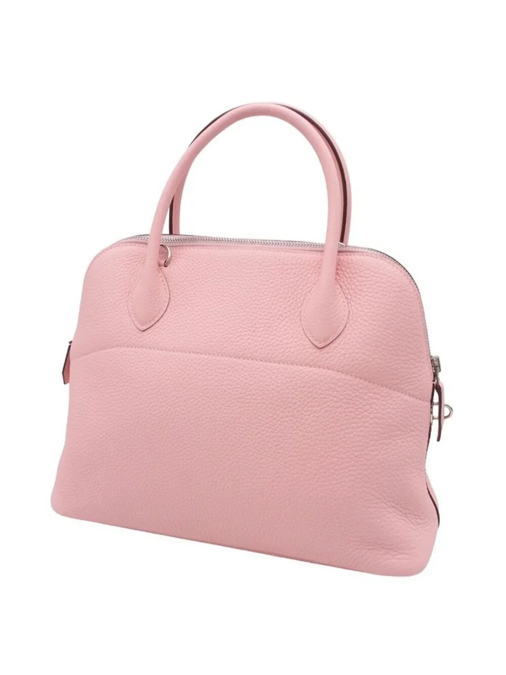 Hermes Bolide 31 Rose Sakura Nata Silver Taurillon Clemence Verso 2-Way